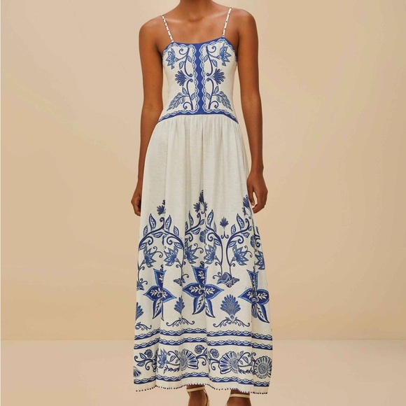 Farm Rio Shell Garden Sleeveless Midi Dress
NWT. MSRP $260 - Picture 1 of 11